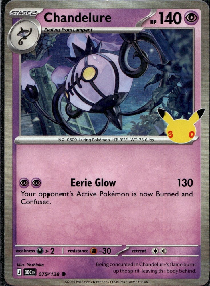 Chandelure - 30TH 75/128