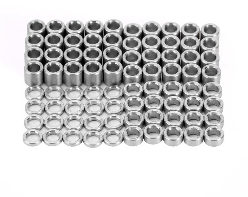 Injora 80pcs 2.5 Flat Stainless Steel Spacers 4m-52