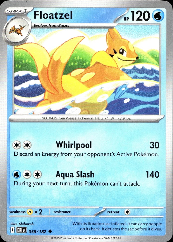 Floatzel - SV10 58/182