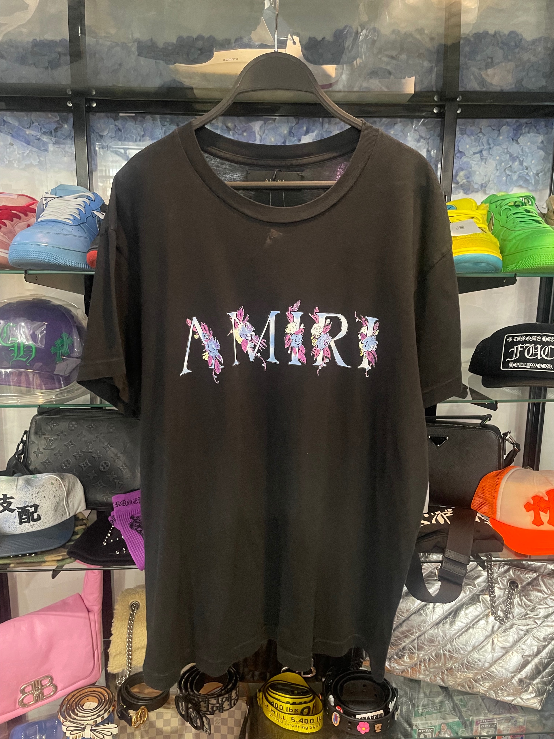 amiri flower t-shirt size S (used)