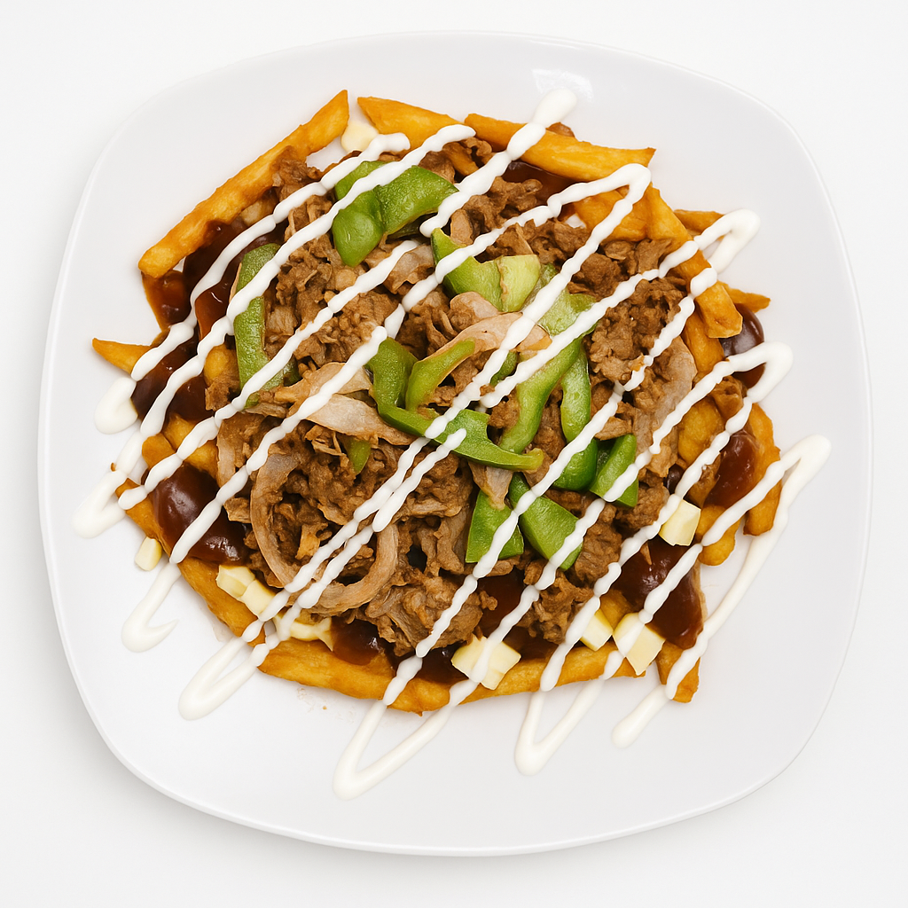 Philly Cheese Chicken on Poutine