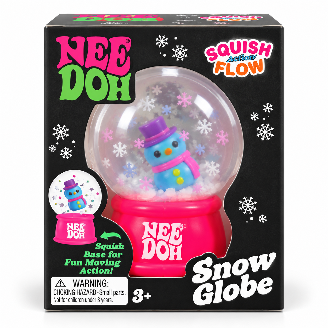 NeeDoh Snow Globe Squish Action Flow Toy