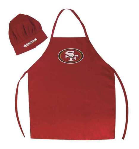 San Francisco 49ers Red Chef Apron and Hat Set