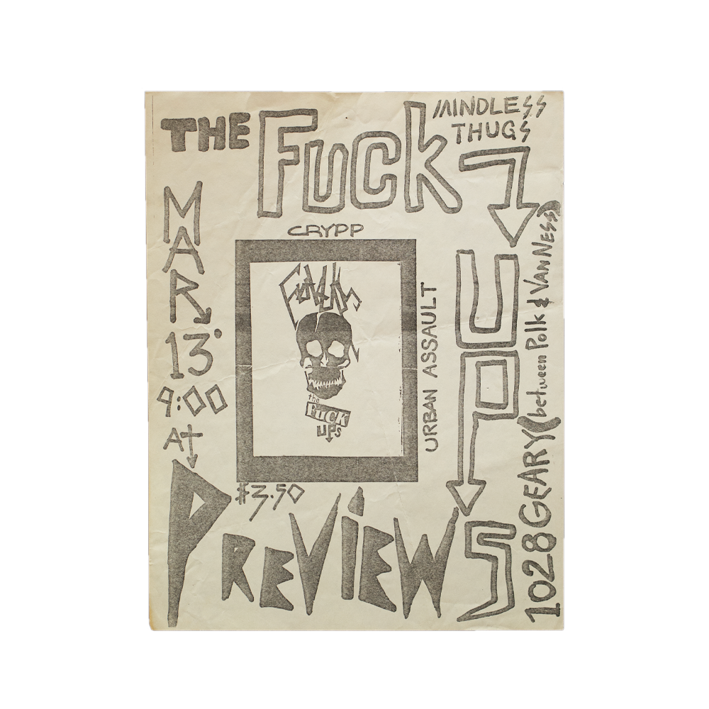 Fuck Ups -- 1982 [Handbill]