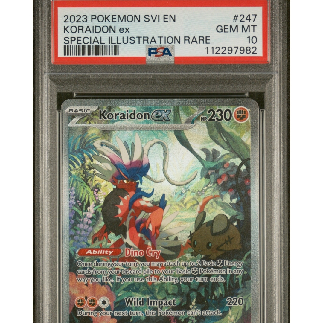 Psa 10 Koraidon SIR Graded Card