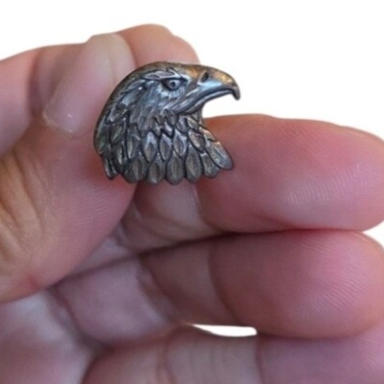 Vintage Sterling Eagle Bird Lapel Pin