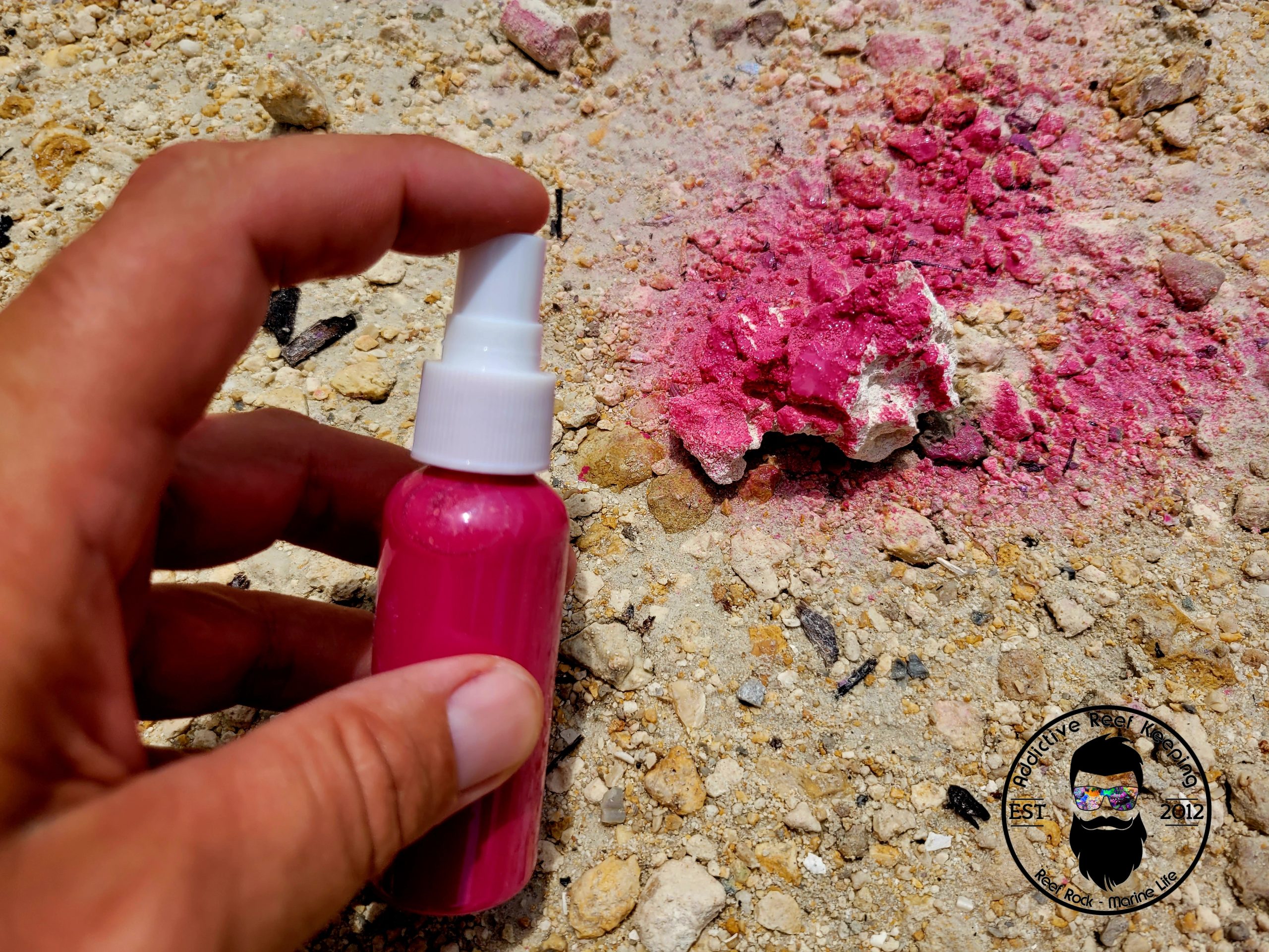 ARK 2.7oz Magenta Spray Colorant for Dry Reef Rock Aquascape-Fish Safe