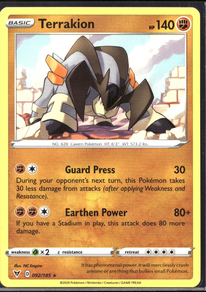 Terrakion - SWSH4 92/185