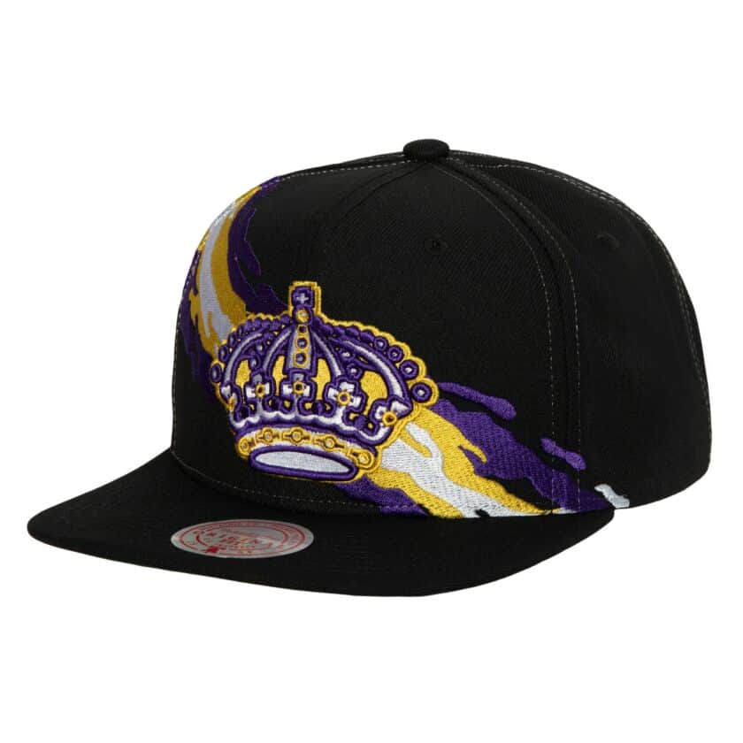 Los Angeles Kings Retro Mitchell and Ness Paintbrush Snapback Hat