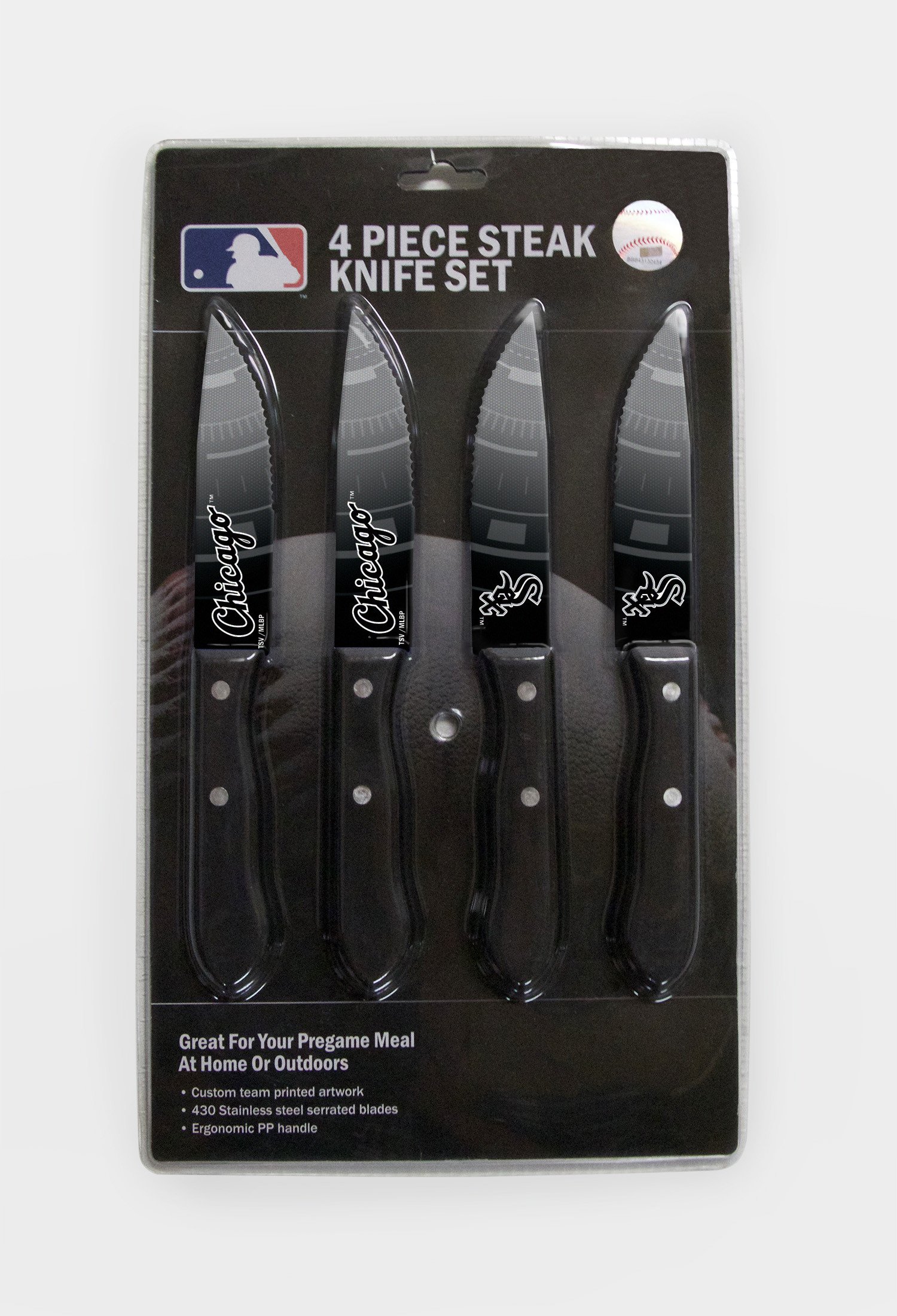 Chicago White Sox Steak Knife 4 Pack Set