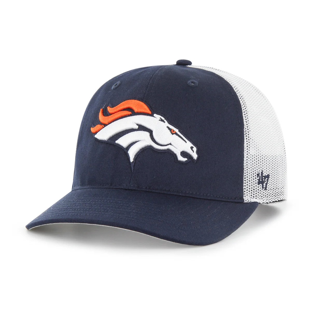Denver Broncos Navy Blue '47 Brand Trucker Snapback Hat