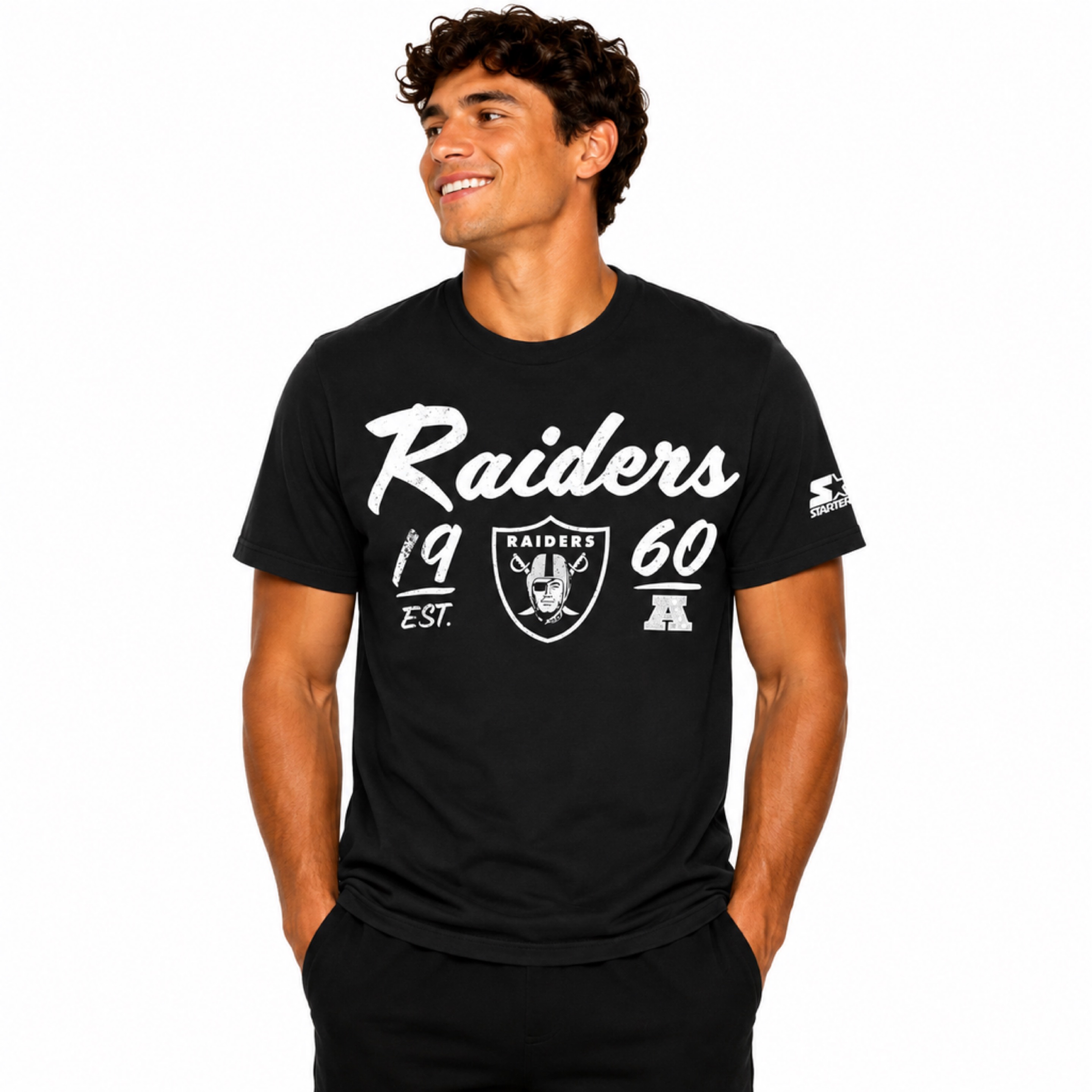 Las Vegas Raiders Black Starter Heritage Shirt