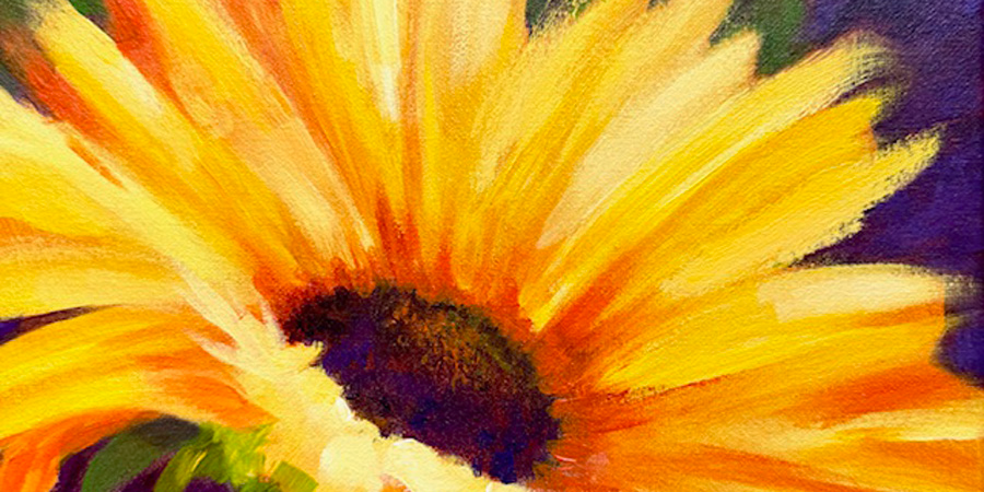 BI sunflower painting class
