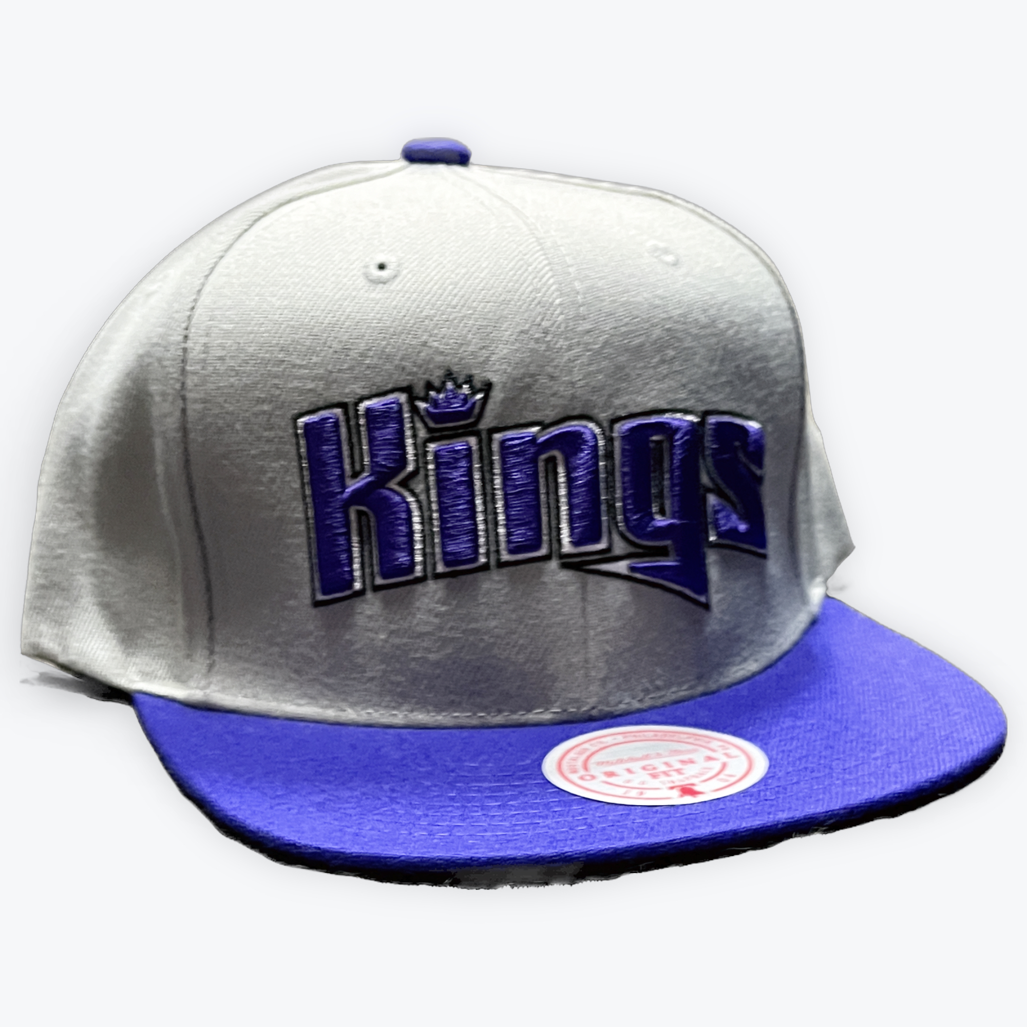 Sacramento Kings Grey/Purple Mitchell and Ness Snapback Hat