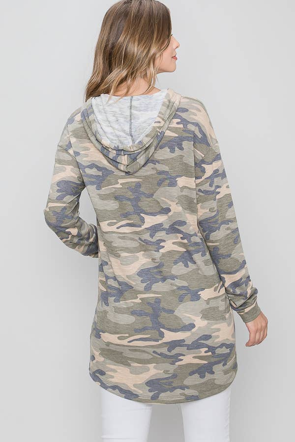 L/S Camo Hoodie