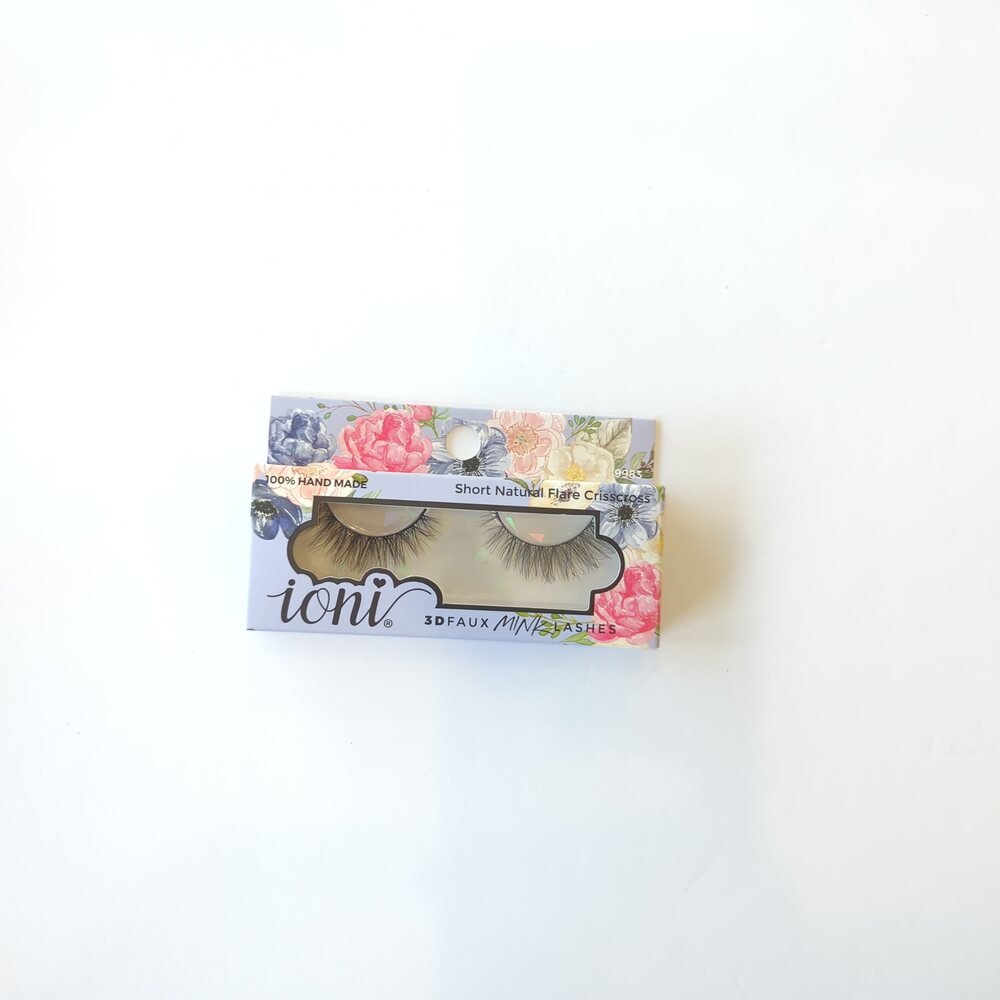 ioni 3D Faux Mink Lashes - Short Natural Flare Crisscross