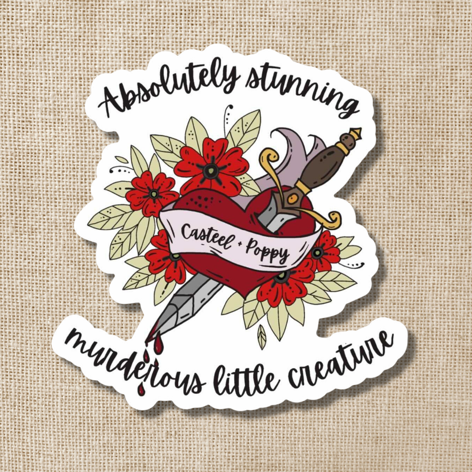 Absolutely Stunning Murderous Little Creature Sticker, 3-in