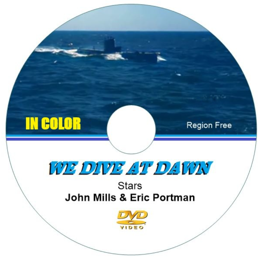 We Dive at Dawn (1943) in Color. DVD