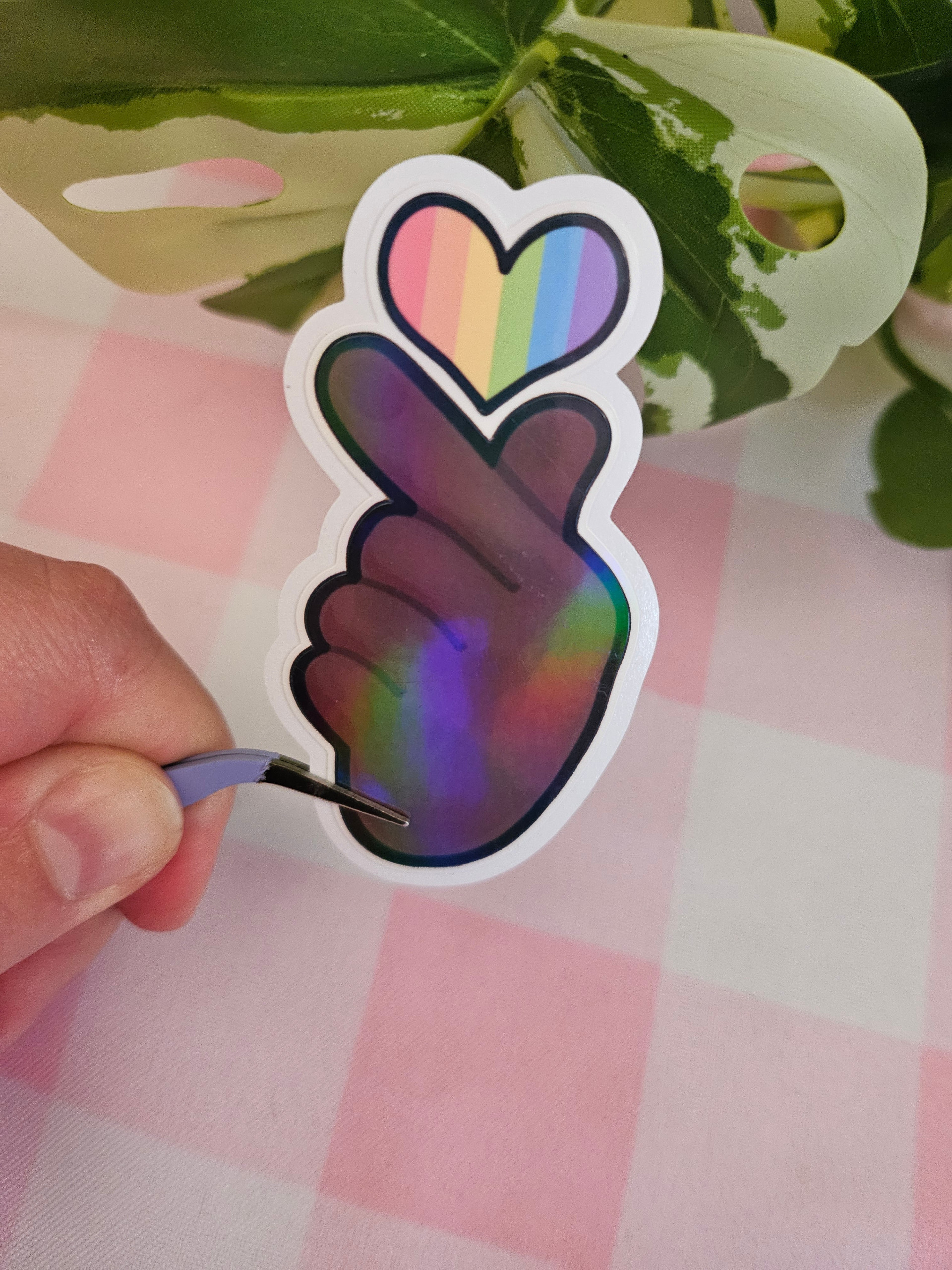 Hallyu Heart PRIDE Die Cut Sticker