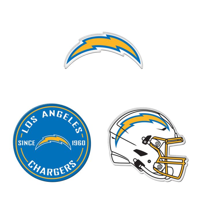 Los Angeles Chargers Premium Acrylic Magnets 3pack