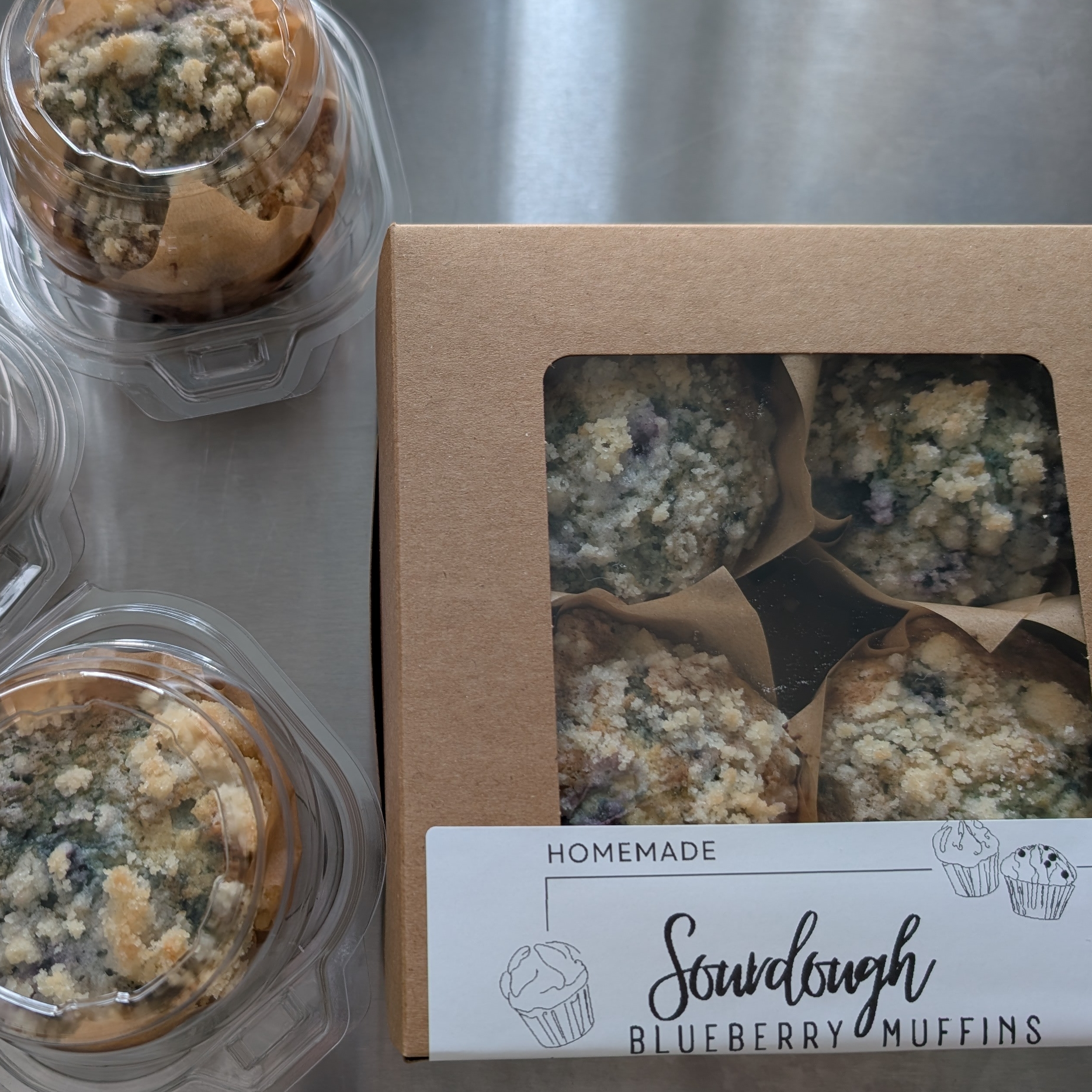 Photo of Blueberry Sourdough Muffin