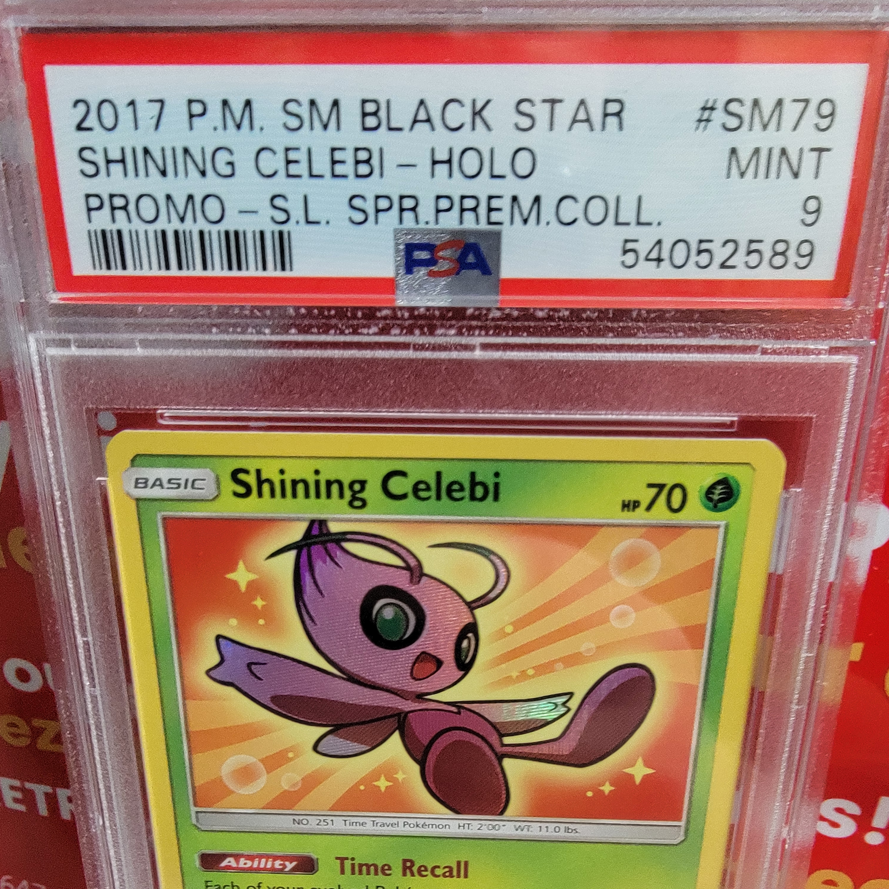 Psa 9 Shining Celebi Graded Card