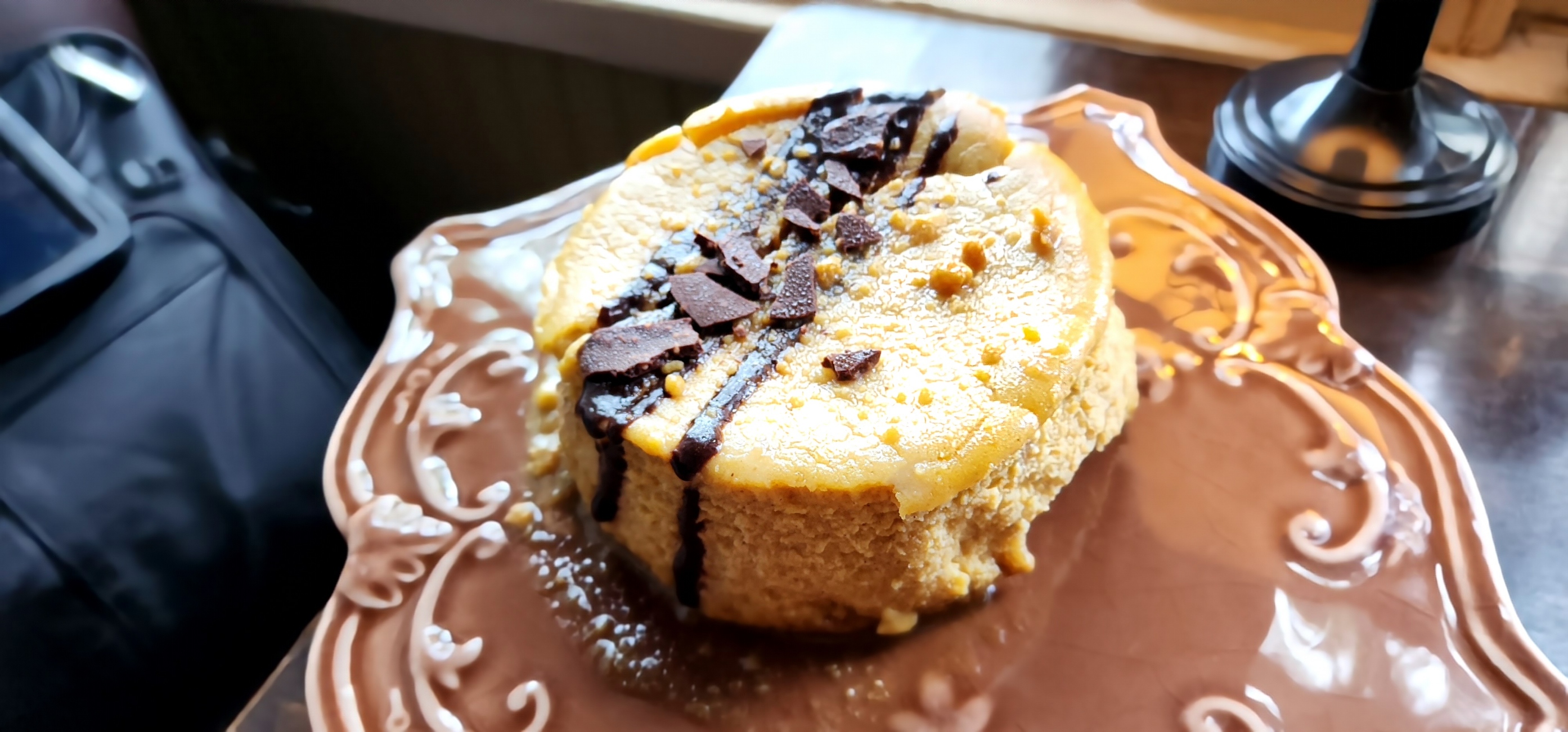 Pumpkin Caramel Scone Cheesecake
