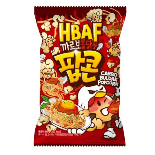 HBAF Korea Import Spicy Carbonara Popcorn 2.82 oz 12 ct