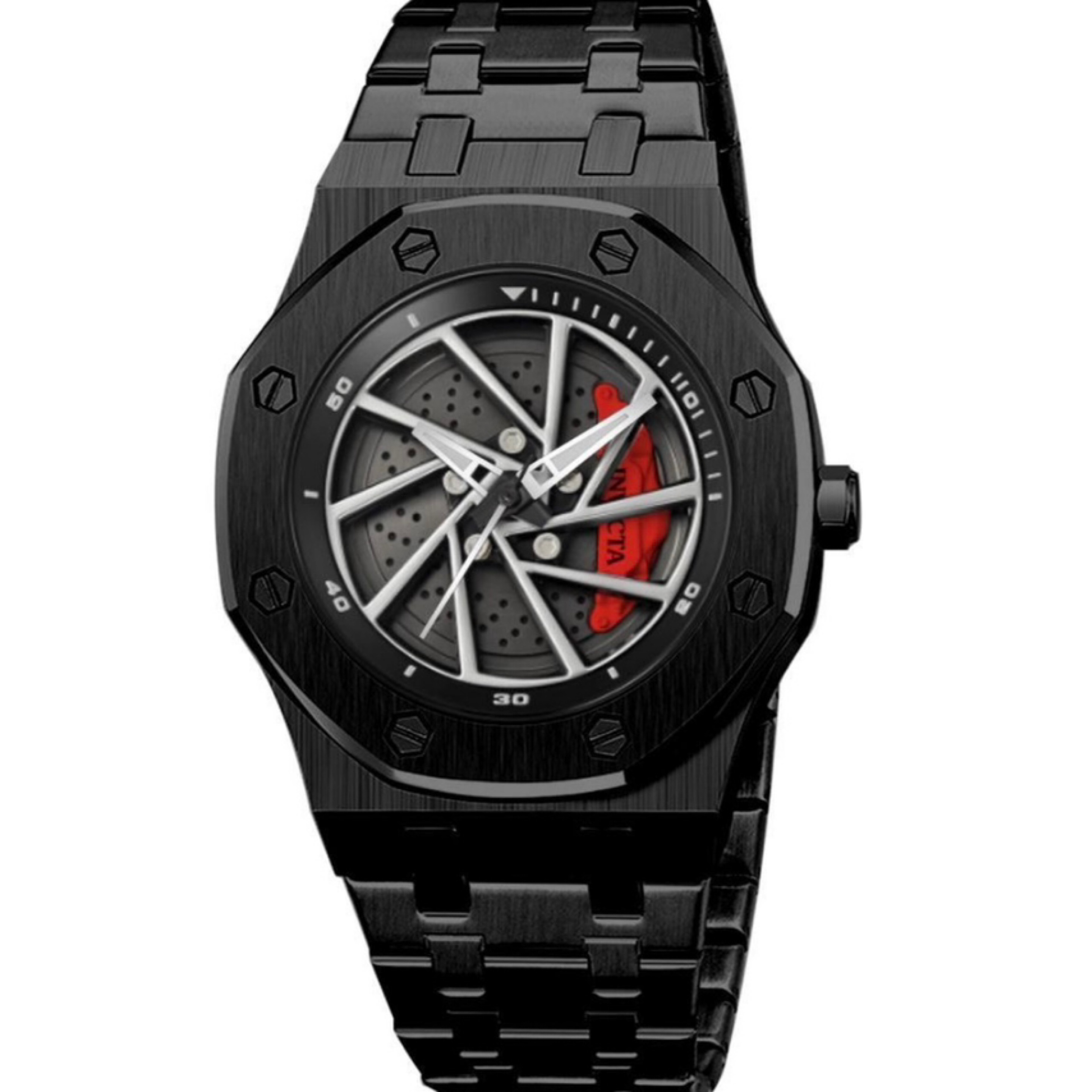 Invicta Speedway Rim Watch  42mm (Black/Red) 