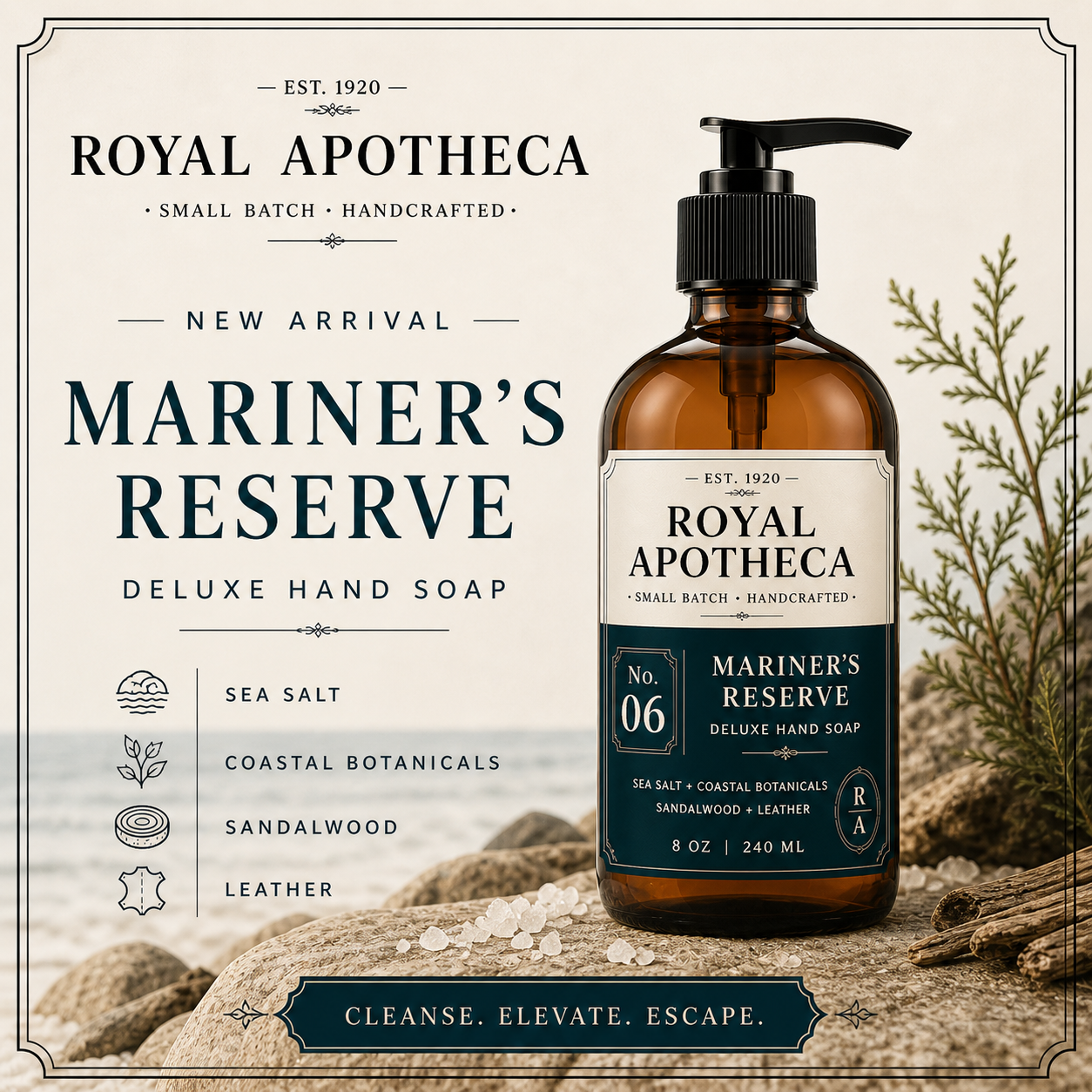 Mariner's Reserve - No.6 - 8oz Pump Bottle