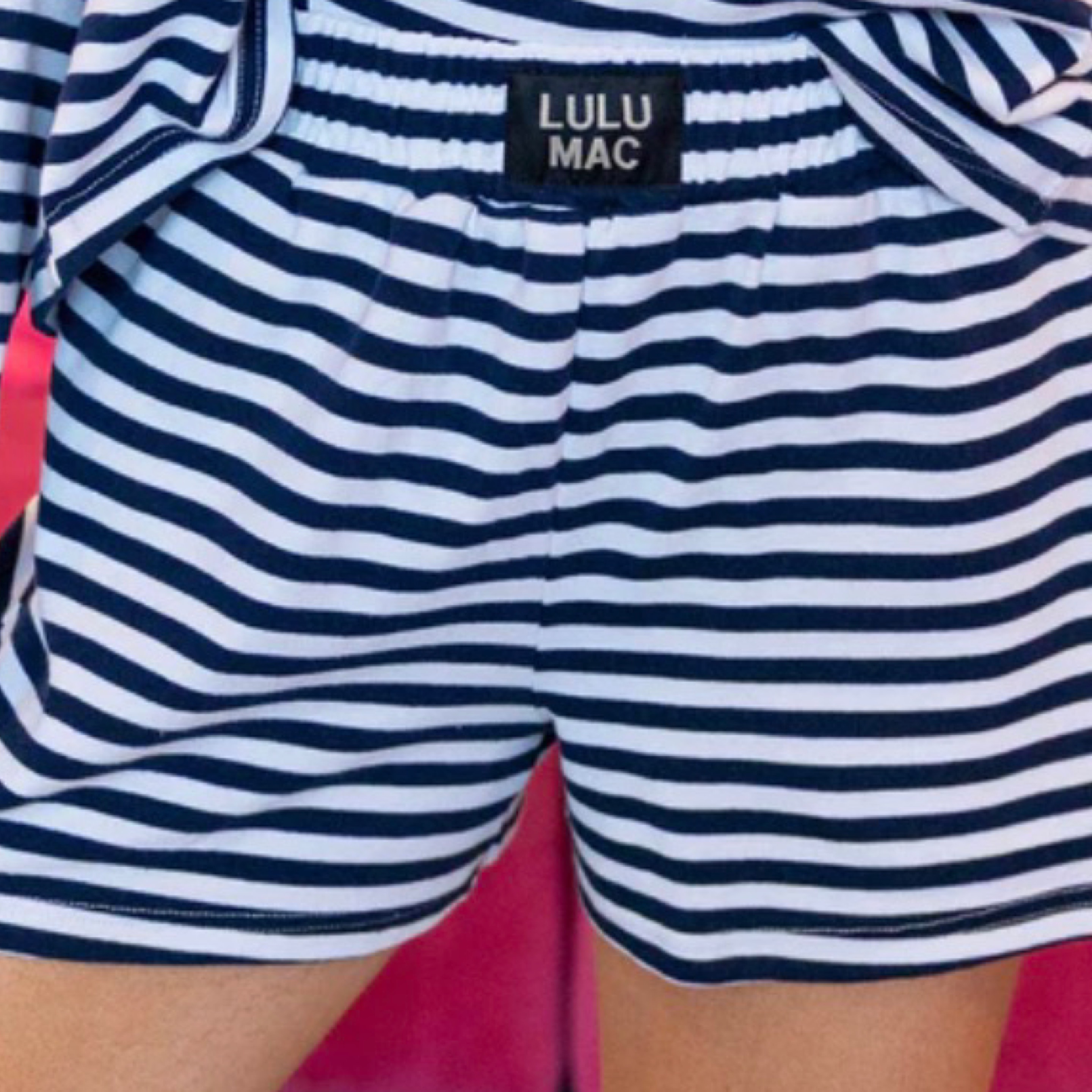 LuluMac stripe society shorts — Bama Tan boutique, Tuscaloosa AL