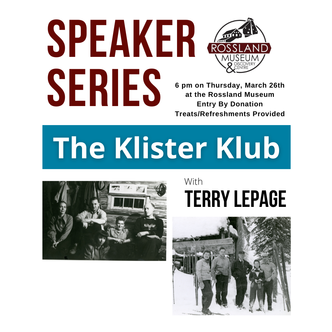 March 2026 Speaker Series with Terry LePage: The Klister Klub