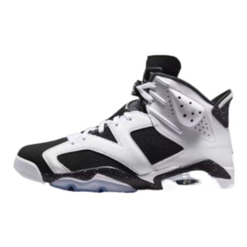 Air Jordan 6 Retro Black and White Men's Shoes (White/Black) Size 8