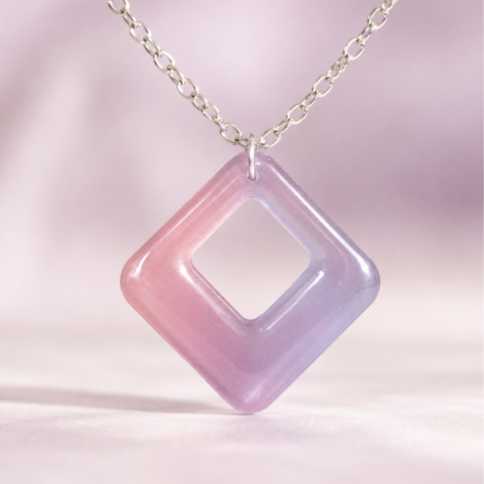Modern square necklace product image