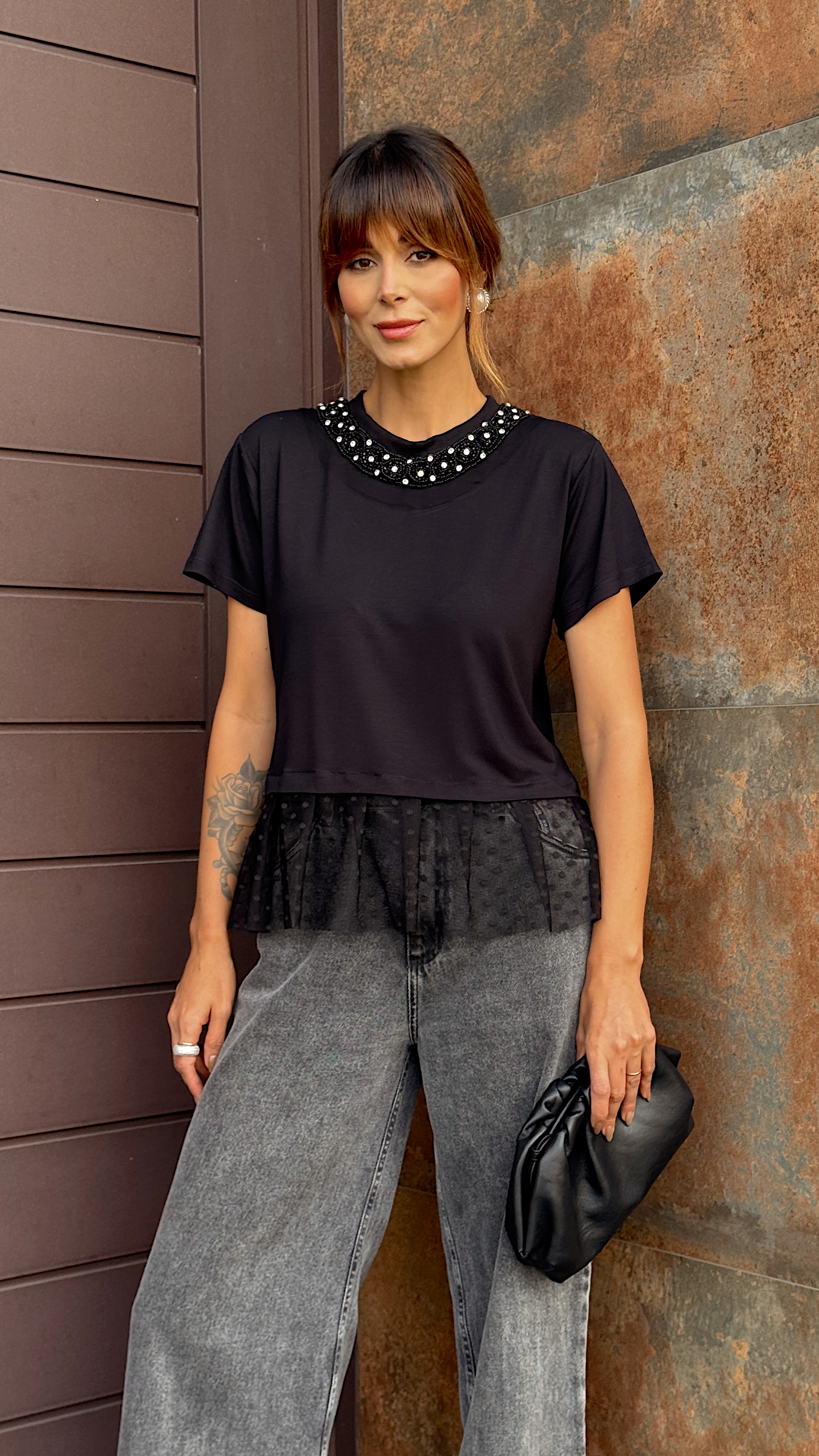T-Shirt Elegance com Pedrarias - foto 3