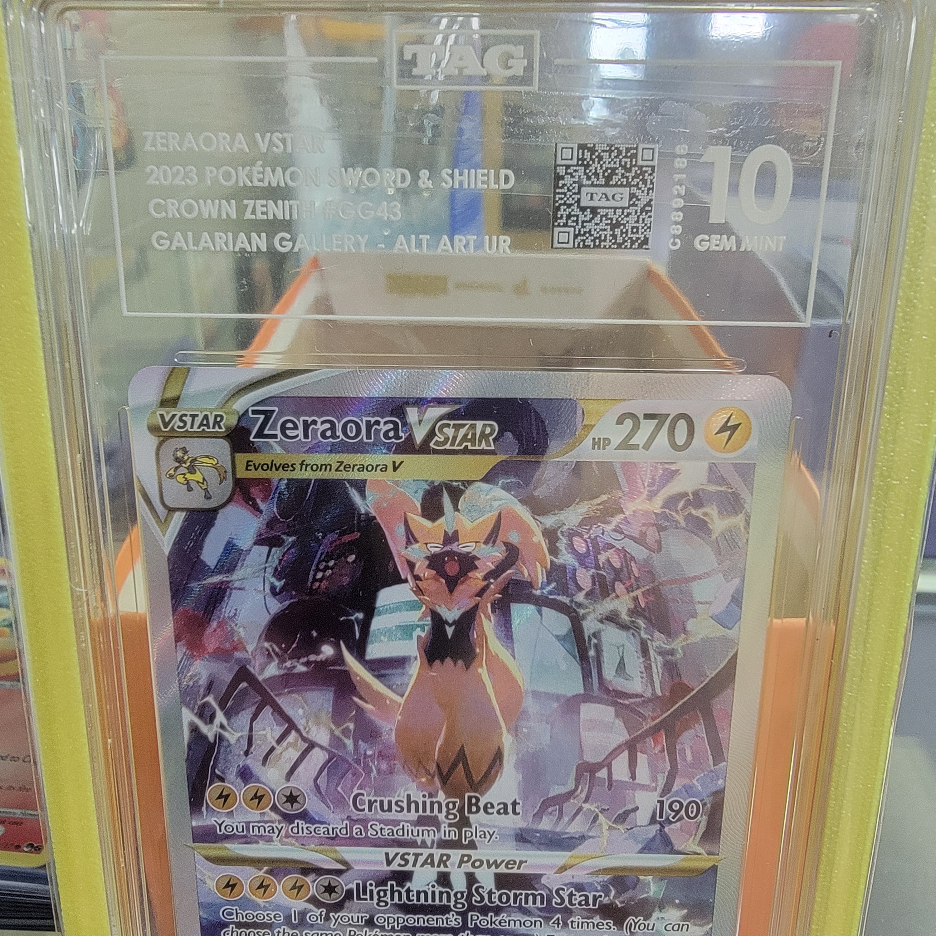 Tag 10 Zeraora Vstar GG Graded Card
