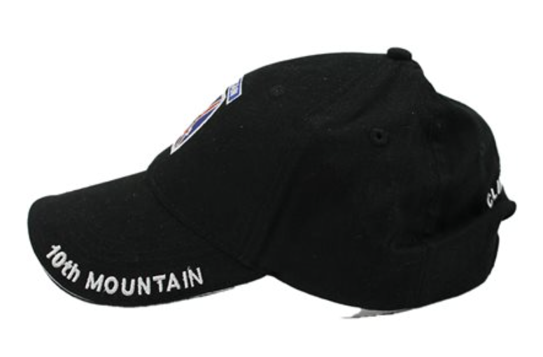 10th Mountain Division Logo Hat Black