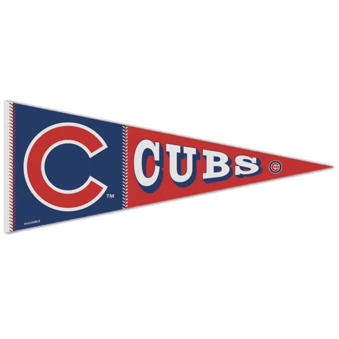 Chicago Cubs Premium Block Pennant 12x30"