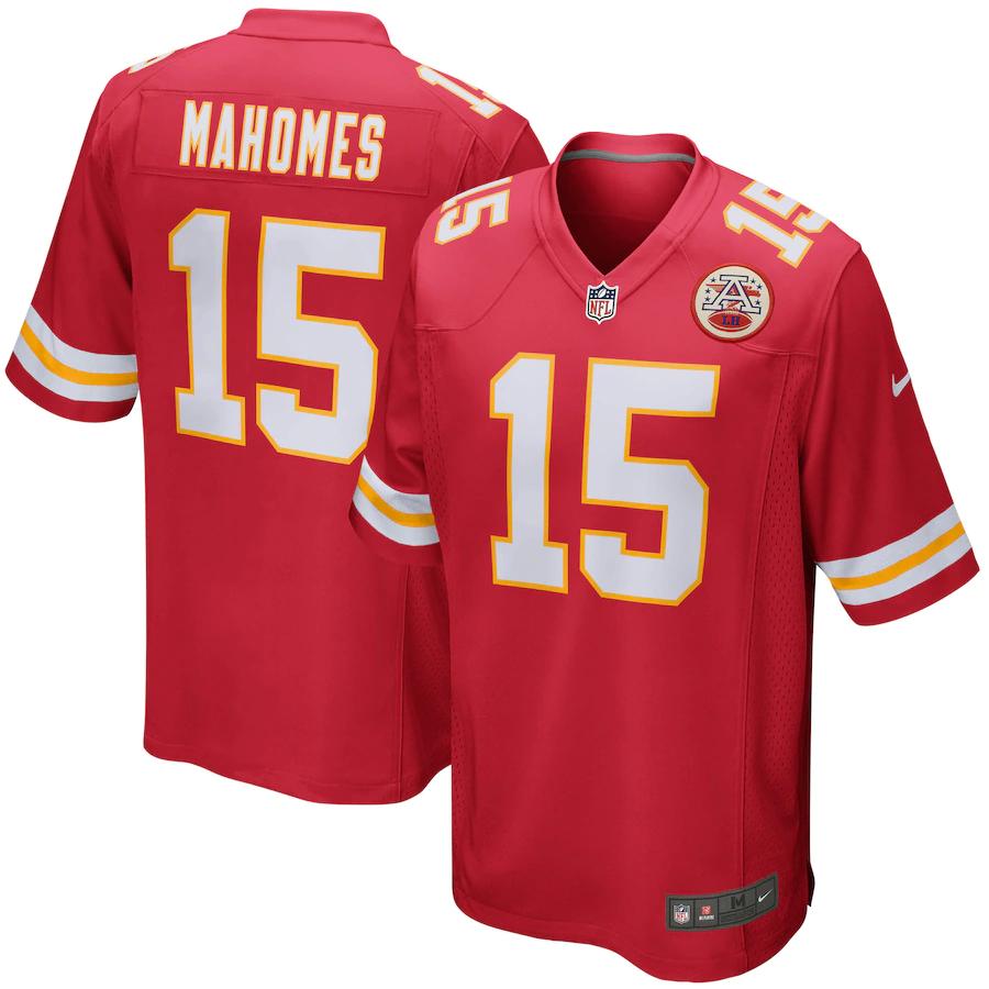 Kansas City Chiefs Patrick Mahomes #15 Kids Nike Home Jersey