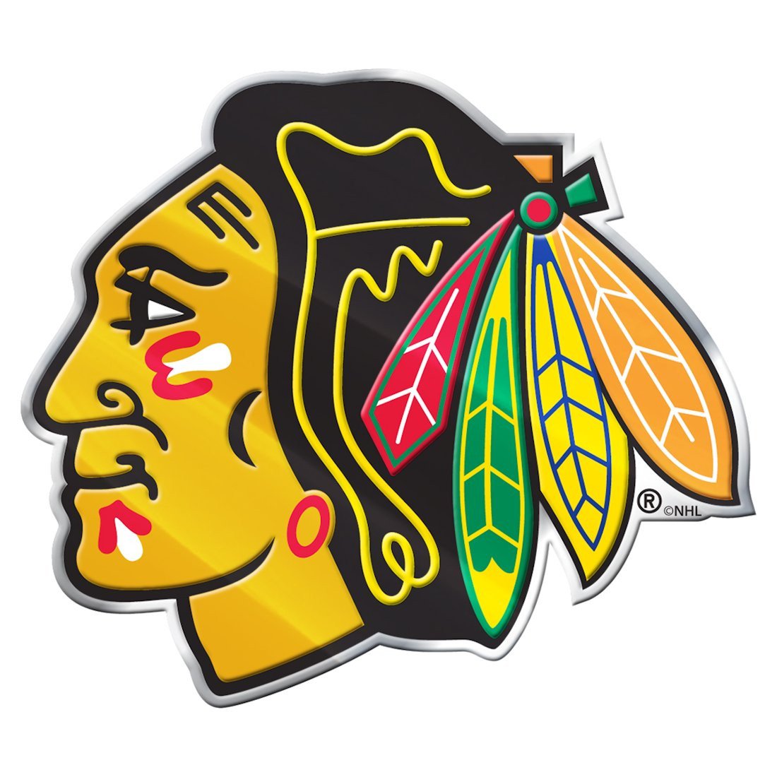 Chicago Blackhawks Color Auto Emblem