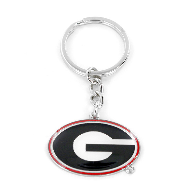 Georgia Bulldogs Metal Keychain