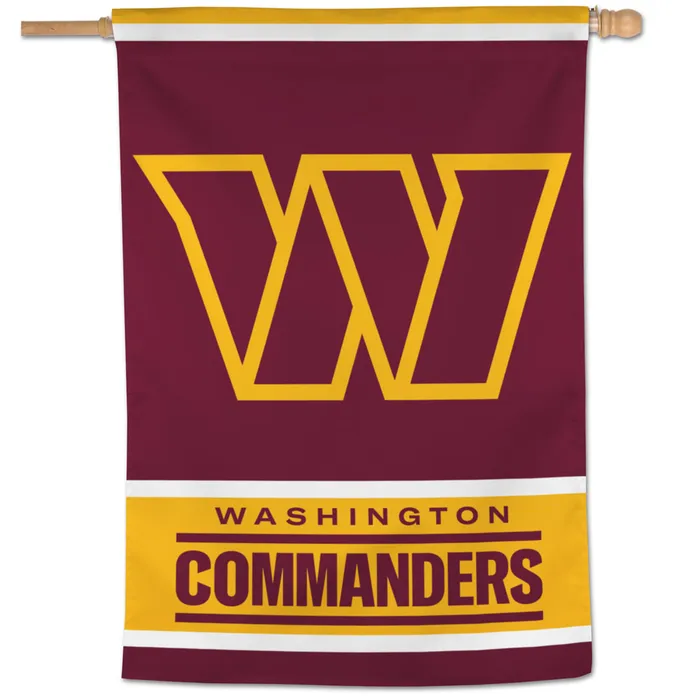 Washington Commanders Vertical House Flag 28x40"