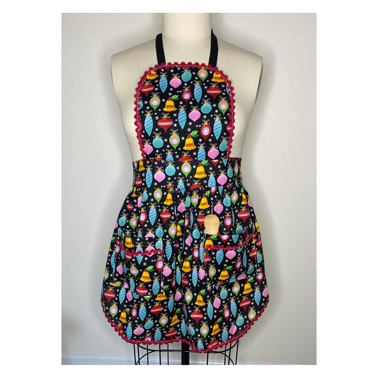 Vintage Christmas Balls Apron