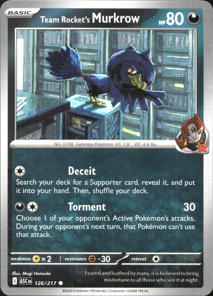Team Rocket's Murkrow - ME02.5 126/217