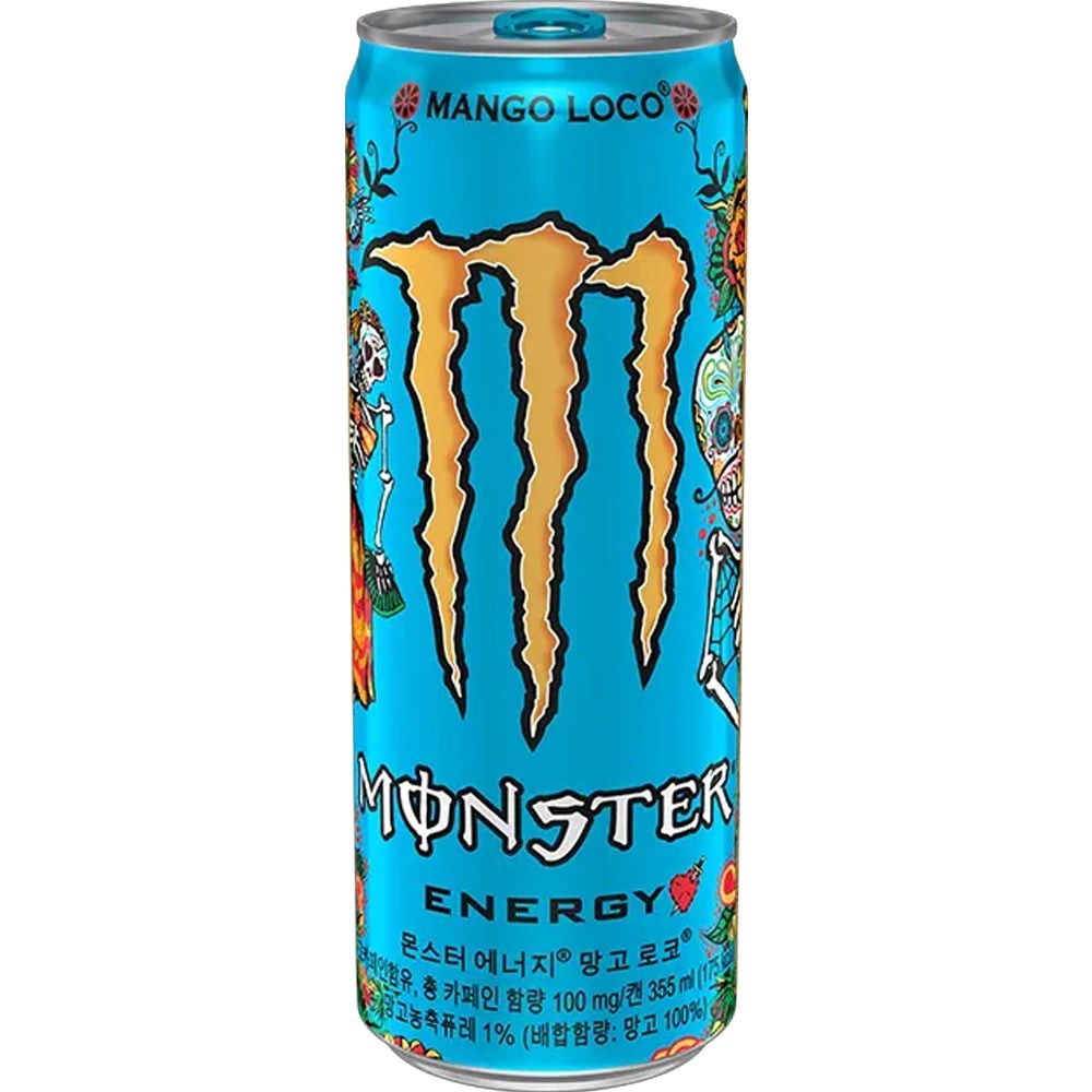 Monster Energy Korea Import Mango Loco 12oz Pack of 12