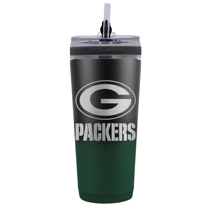 Green Bay Packers Stainless Steel Flex Ice Shaker 26oz