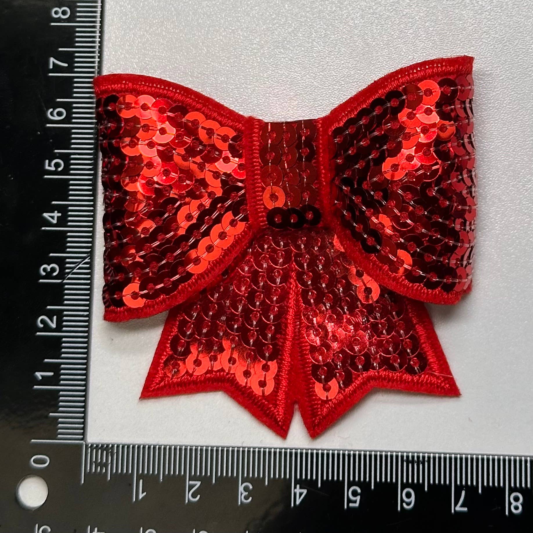 Sequin Bow Large Patch, sequin patch, bow patch, cheer patch