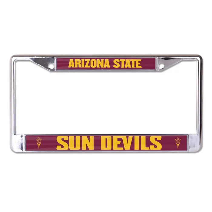 Arizona State Sun Devils Laser Chrome License Plate Frame