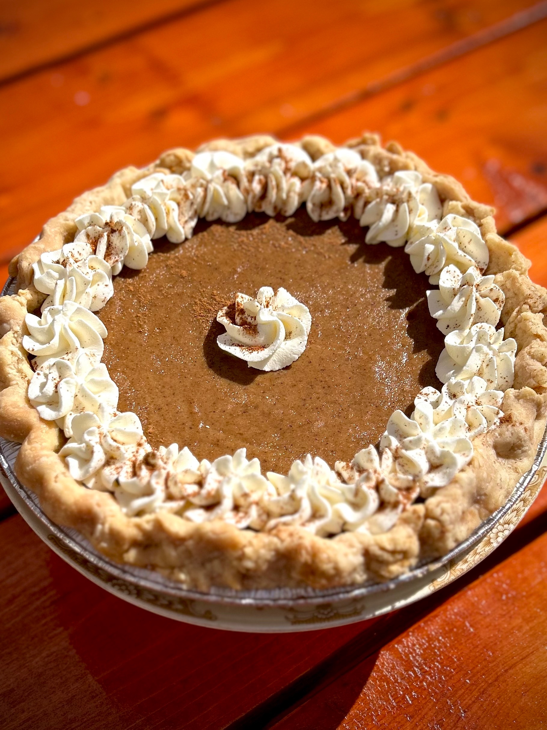 Classic Pumpkin Pie with Chantilly Whipped Cream