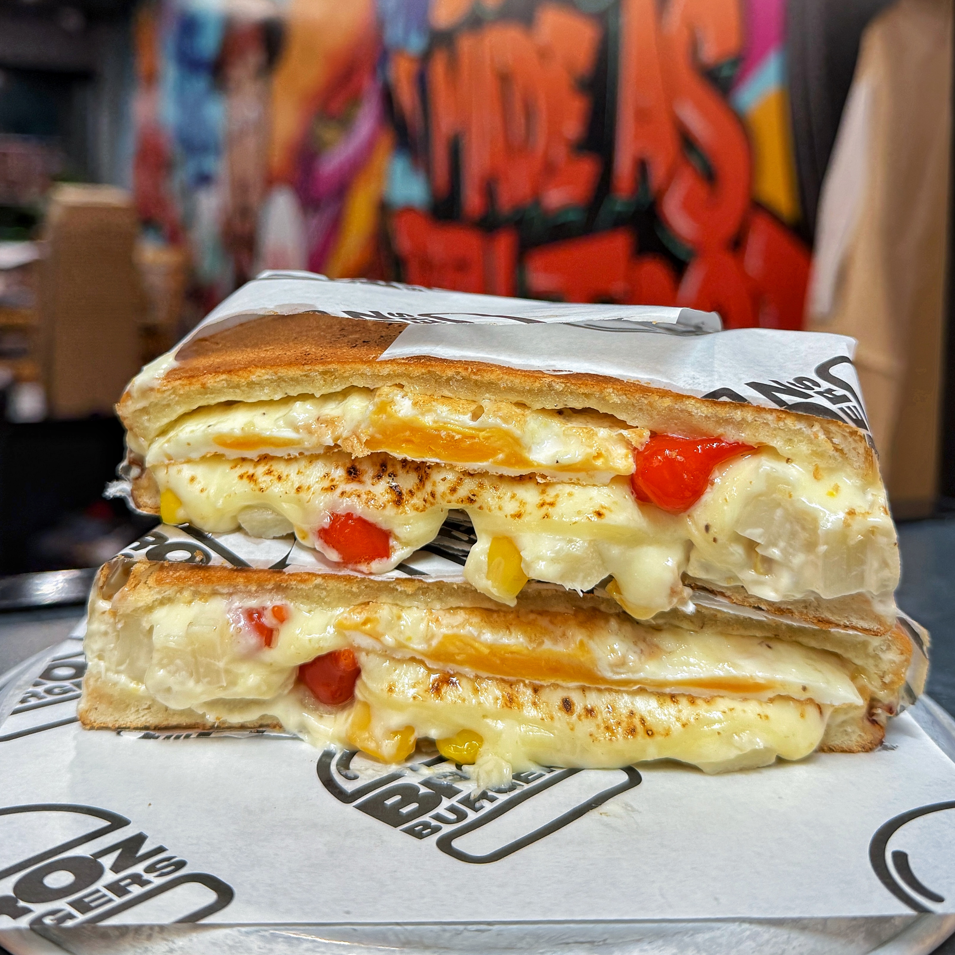 Cheesy Palmito heart of palm X-Burger